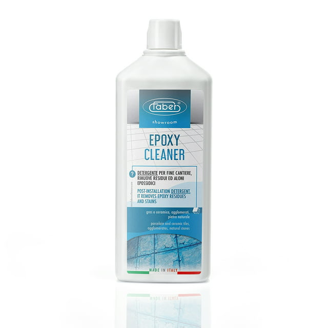 FABER Epoxy Remover – Epoxy Resin Haze Remover and Post Construction Cement Grout Cleaner to Renew Refresh & Restore Natural Shine of Porcelain Ceramic Tile Floor - Heavy Duty Alkaline Compound