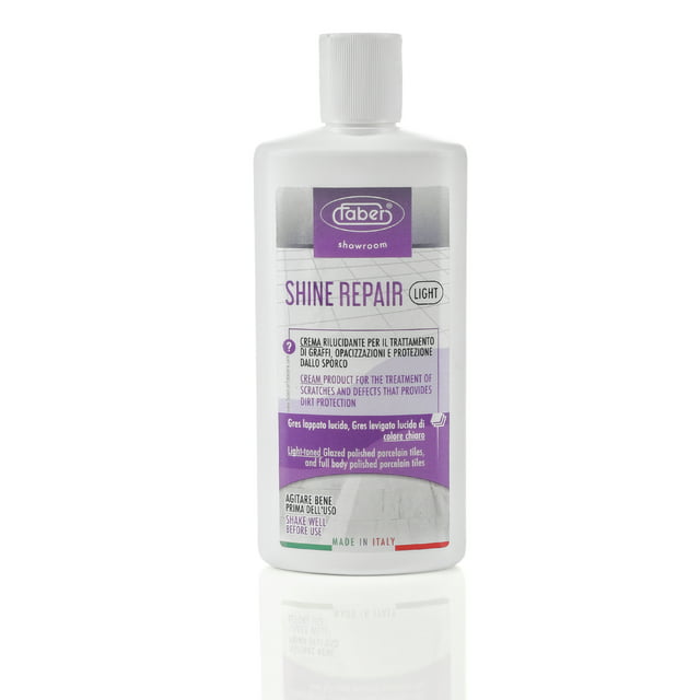 FABER Floor Shine Repair - Premium Floor Polishing Cream for Scratches & Defects, Re- Polishes, and Protects from Dirt - Perfect for Colored Glazed & Full Body Polished Porcelain Tiles (Light)