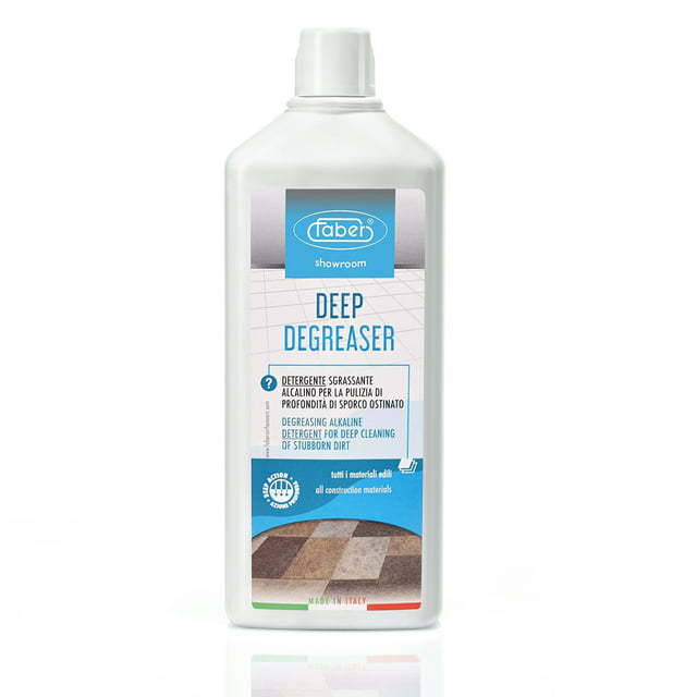FABER Heavy Duty Deep Degreaser - Alkaline Based Floor Deep Cleaner of Stubborn Dirt – Specific for Greasy and Foot Traffic Dirt, 1 Liter